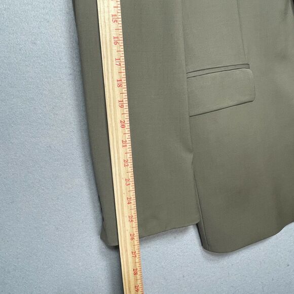 Lauren Ralph Lauren 2 Button 100%‎ Wool Beige Blazer Tagged 42R - Picture 4 of 9